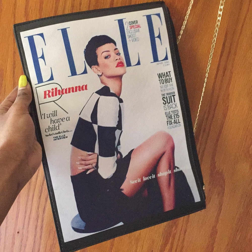 Rihanna magazine purse